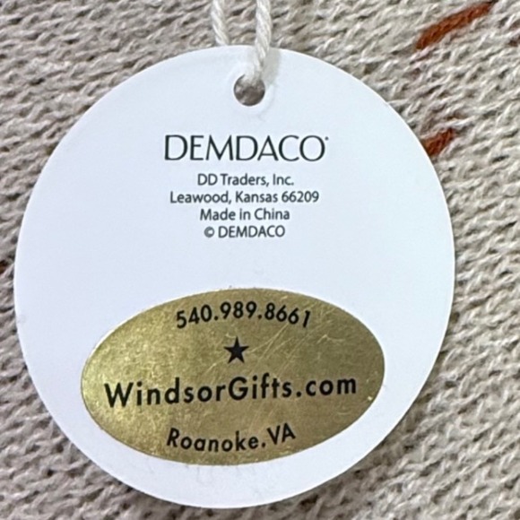 DEMDACO Ruana Poncho Wrap Fringe Trim Beige Brown Knit‎ Acrylic Women's OS - Picture 3 of 5